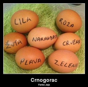 Kako Crnogorac farba jaja