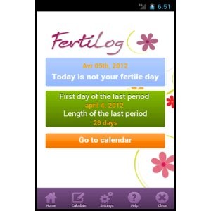 Android aplikacija za računanje plodnih dana i evidenciju mesečnog ciklusa