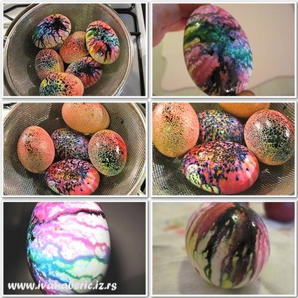 farbanje jaja bez farbe