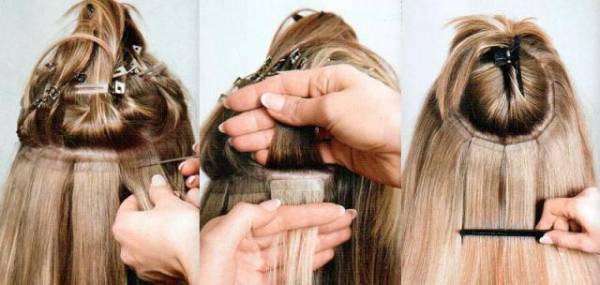 Kako se radi nadogradnja kose trakama?