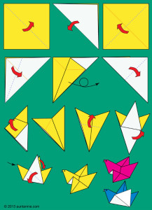 Kako napraviti origami pticu od papira